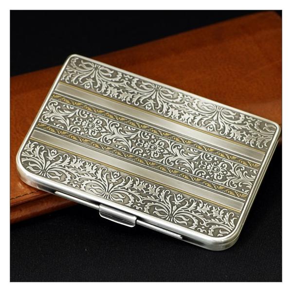 METAL EDIT(メタルエディット)名刺ケース・シルバープランツ /日本製