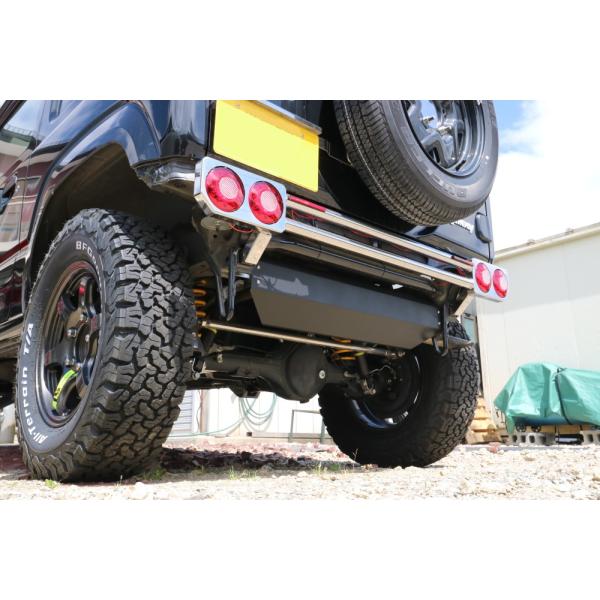 ジムニー JB64 JB74 純正マフラー用カバー ステンレス つや消し ジムニー JB64 JB74 純正マフラー用カバー ステンレス つや消し