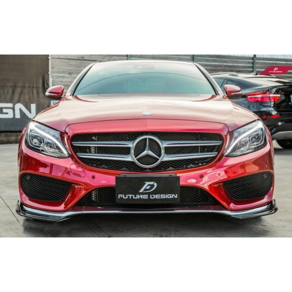 BENZ ベンツ W205 C205 S205 AMGフロントバンパー用カーボンカナード