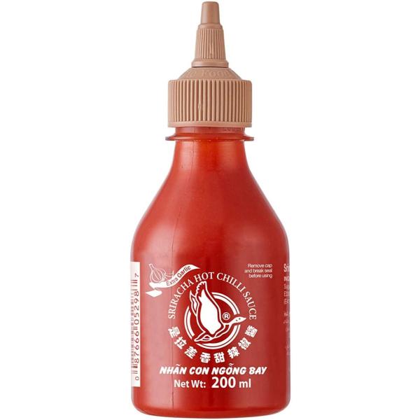 【送料無料12本】 フラインググース シラチャー・チリソース（スーパー ガーリック） 200ml 12本セット 唐辛子ソース タイ まとめ買い