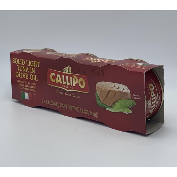 CALLIPO カリッポ  トンノ【ツナ】オリーブオイル漬け【３缶パック】