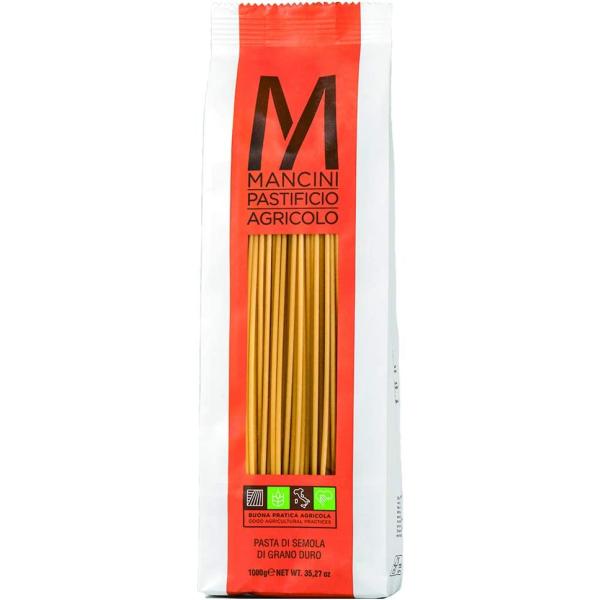【送料無料3袋】MANCINI マンチーニ スパゲッティ（約2.2mm） 1kg 3袋セット ブロンズダイス まとめ買い