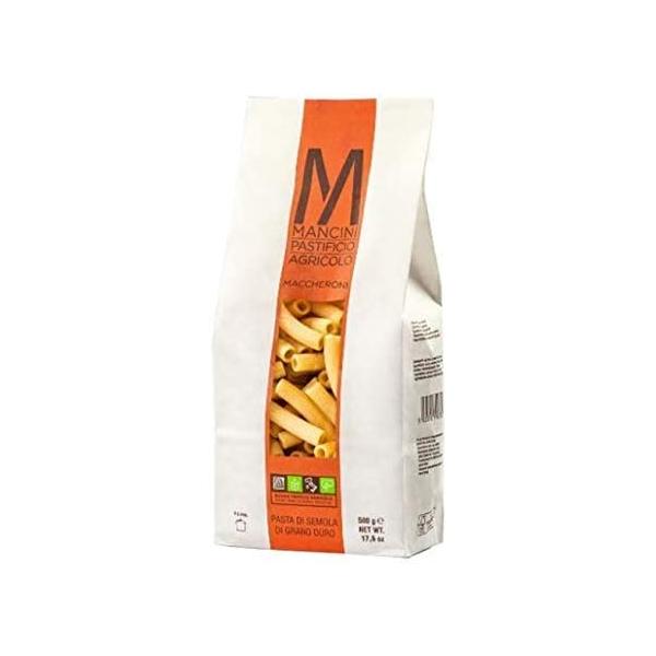 MANCINI マンチーニ マッケローニ 500g ブロンズダイス ショートパスタ