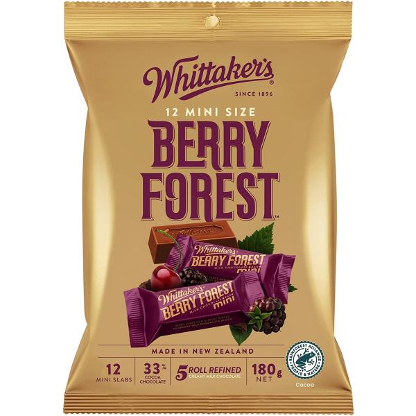 【送料無料6袋】 ウィッタカー ベリーフォレストチョコレート 180g(12粒) 6袋セット まとめ買い クール便