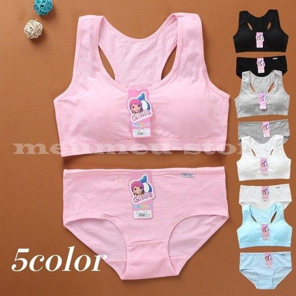 スポーツブラ ショーツ 上下セット ジュニア セットアップ ファーストブラ 初ブラ 2枚セット 無地 シンプル 子供 小学生 中学生 女の子 下着 Meu Monzf0 ミユミユストア 通販 Yahoo ショッピング