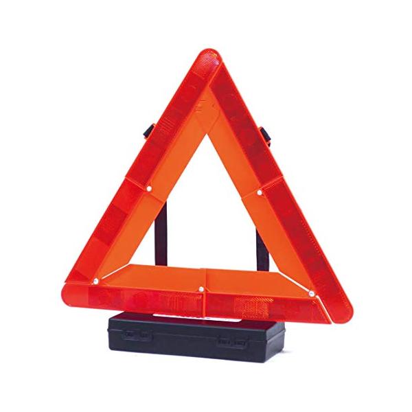 他サイト： エマーソン(Emerson) バイク専用三角停止表示板 国家公安委員会認定品(TSマーク) 昼夜間兼用型 収納に便利なプラスチックケース付 EMの商品画像