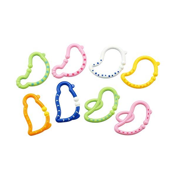 他サイト： レック(LEC) Dream Collection つながる マルチリング 8個入 バード型 (歯がため・知育玩具・紛失防止リング) A0005の商品画像
