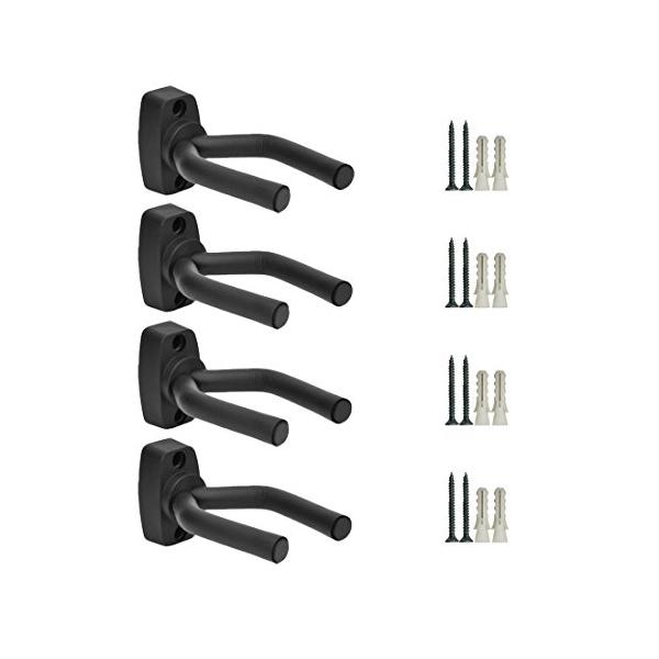 他サイト： Picvur ギターハンガー壁掛、幅が程よいテンションで調節できて、 ギター、ベース、バイオリン、マンドリン、ウクレレなどの楽器に適応します (の商品画像