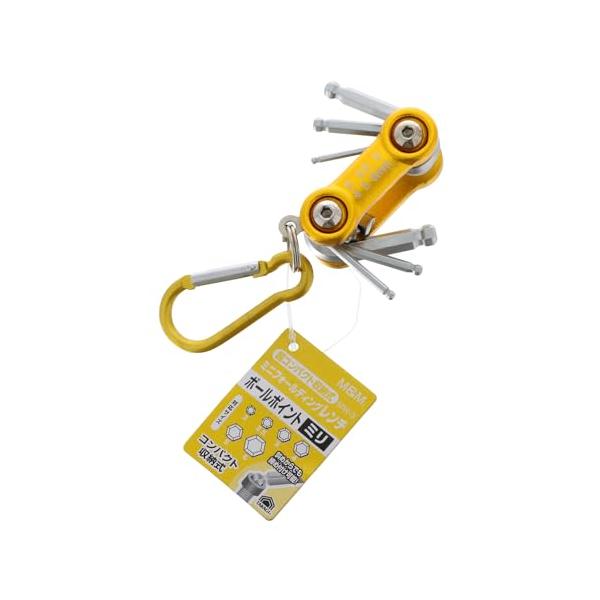 他サイト： 高儀(Takagi) M&amp;M ミニフォールディングレンチ ボールポイントミリ MW-3の商品画像