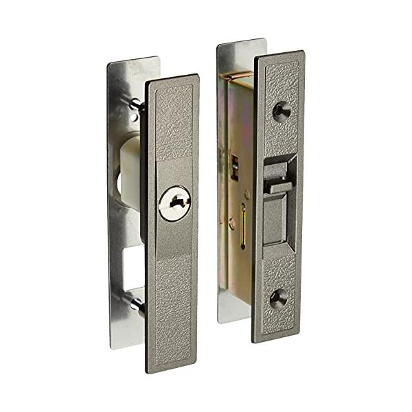 他サイト： 日中製作所 玄関用 取替引違戸錠鍵付 ディンプルシリンダータイプ ブロンズ GA-800D-Bの商品画像