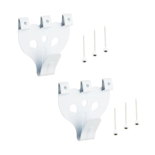 他サイト： 福井金属工芸 額縁を壁に掛ける際に使える 鉄 並 Xフック 大 ホワイト 2個入 4051-W-2の商品画像