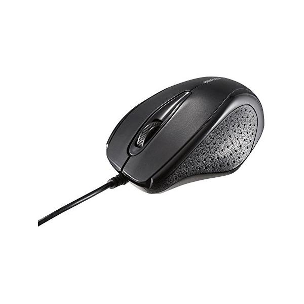 他サイト： バッファロー BUFFALO 有線IRLEDマウス 3ボタン ブラック BSMRU21BKの商品画像