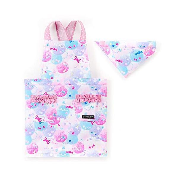 バッククロス子供エプロン 三角巾付き