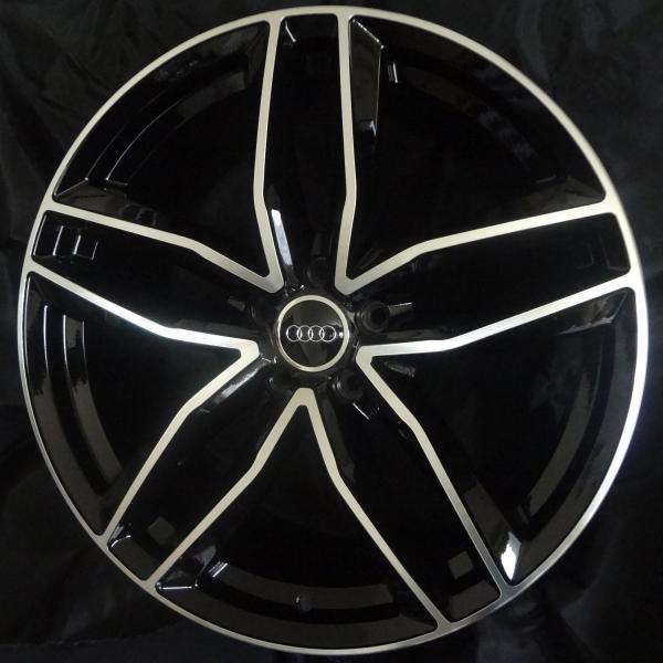 アウディ対応 A1196 Q7 4M系（9.0J+35 112×5H) (20インチ,ポリッシュ/ブラック,ホイール,1台分)
