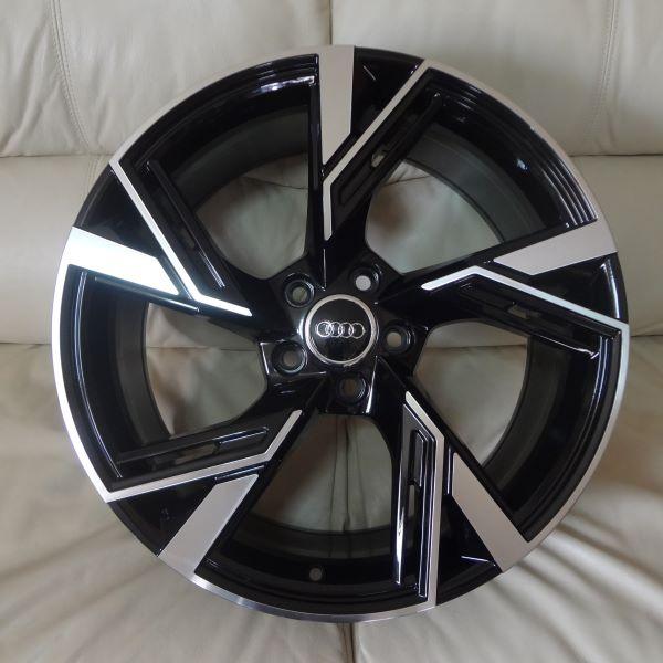 アウディ対応 A5667 S7 4G系 (9.0J+35 112×5H) (20インチ,ポリッシュ/ブラック,ホイール,1台分)