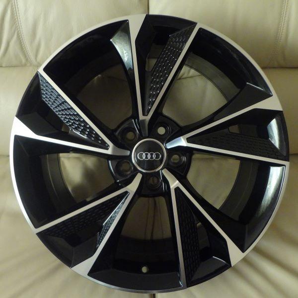 Audi 19インチ ブラックホイール2本目 NEW／アウディ対応 A5671 S8 4H系 (9.5J+30 112×5H) (21インチ