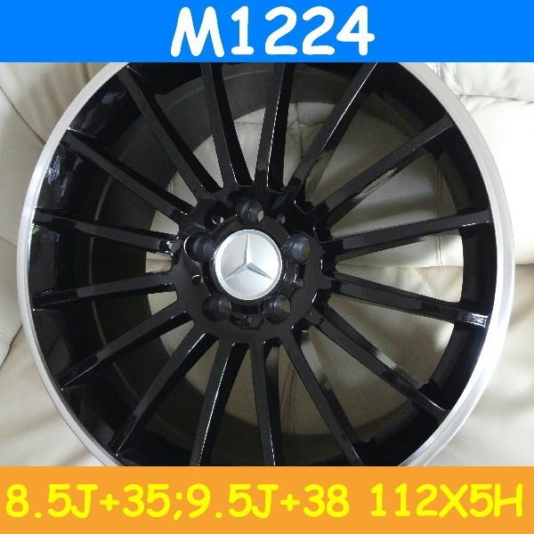 メルセデスベンツ対応 M1224(8.5J+35 9.5J+38 112×5H) (19インチ,ブラック,ホイール,1台分)