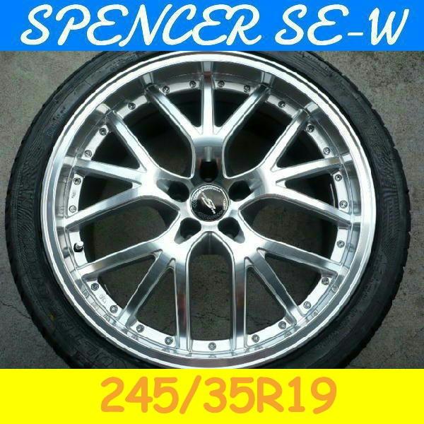  E61 タイヤホイール4本セット　245/35ZR20 BMW E60,E61,E63,E64,E38対応 スペンサーSE-W(245/35R2) (20インチ