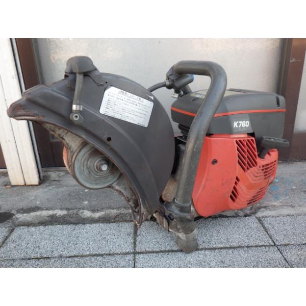 中古 ハスクバーナ エンジンコンクリートカッター K760 白煙有 新でん