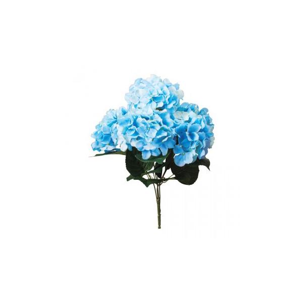 アーティフィシャルフラワー あじさいブッシュ ブルー 6本セット R1169 アレンジメント 代引き不可