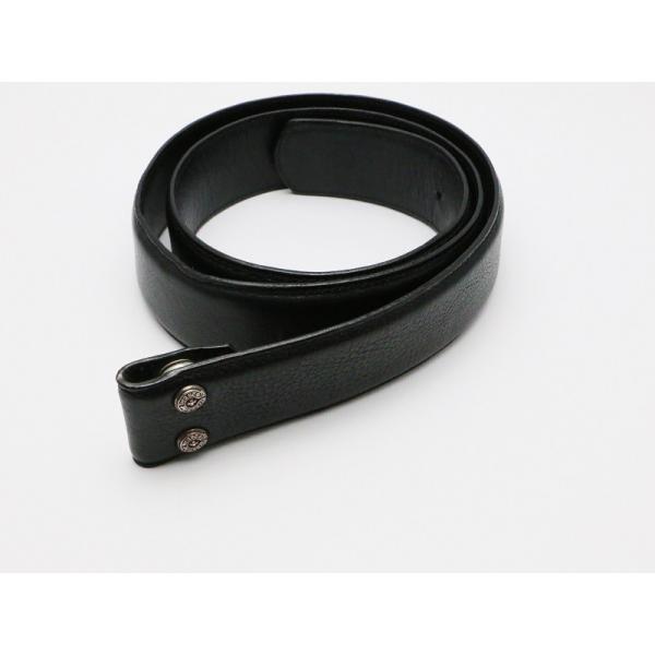 CHROME HEARTS クロムハーツ/ブラックレザー 1.5 ベルト CHROME HEARTS クロムハーツ/ブラックレザー 1.5 ベルト