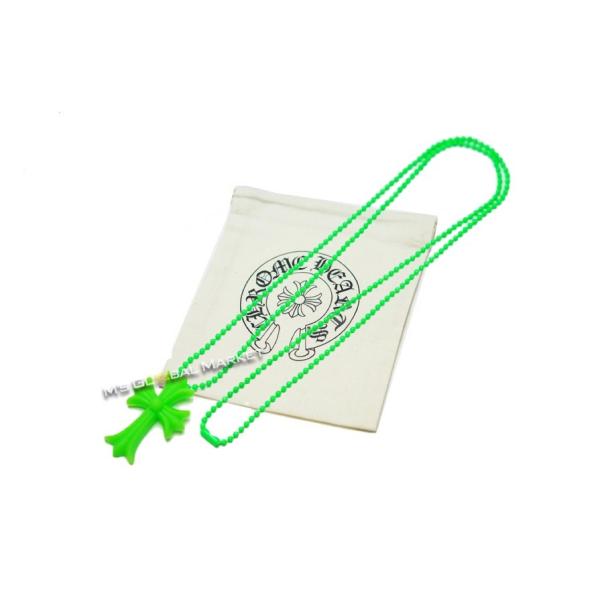 CHROME HEARTS（クロムハーツ） ラバー CHクロス ペンダント グリーン