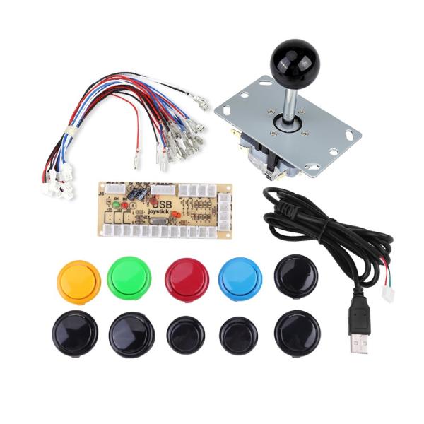 コントローラ ジョイスティック Diyキット アーケードゲーム ゼロ遅延アーケードゲーム Diyキット 部品10ボタン ジョイスティック Usbエンコーダ B07crlmskv Mgショップ 通販 Yahoo ショッピング
