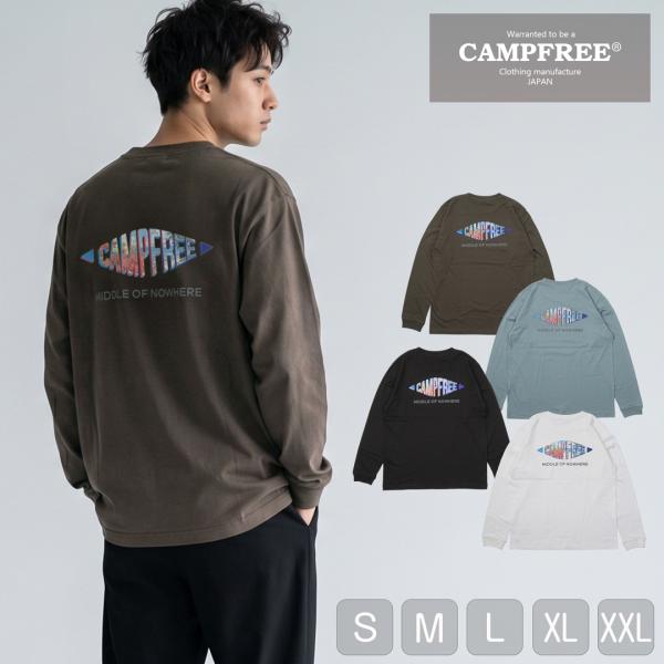 CAMPFREE ロンT ティシャツ メンズ プリント 6.6oz 綿100% 長袖tシャツ Tシャツ ロンティ ストリート レディース プリント 無地 10994