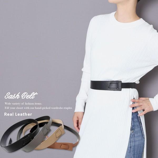 メール便 送料無料 サッシュベルト レザー 本革 レディース ベルト トレンド 本皮 小物 太ベルト コルセットベルト おしゃれ 旬 Mha M H A Style 通販 Yahoo ショッピング
