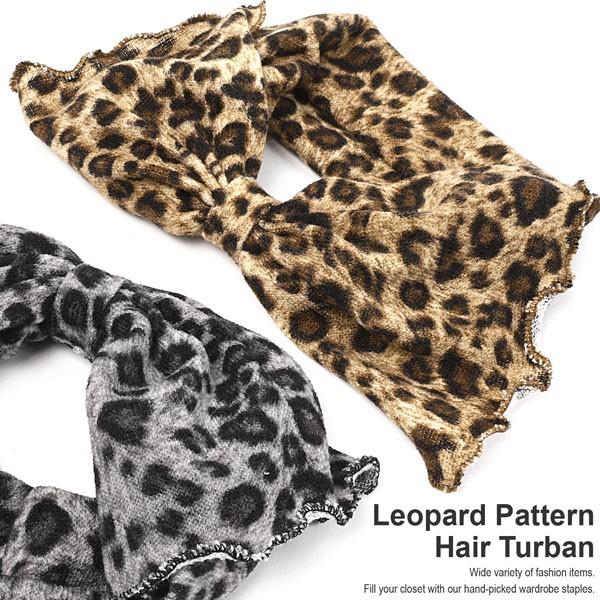 ヘアバンド レディース ターバン レオパード柄 ヘアターバン リボン 秋冬 アニマル柄 ヒョウ柄 動物柄 レオパード ビッグリボン 幅広 ひょう柄 豹柄 幅広 2 M H A Style 通販 Yahoo ショッピング