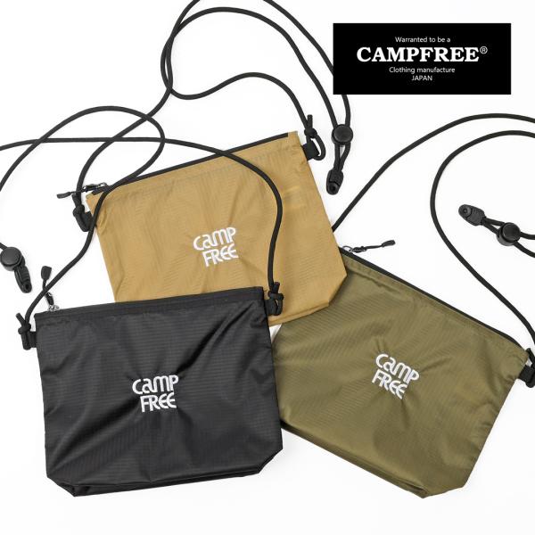 CAMPFREE サコッシュ メンズ レディース ポーチ 横型 小さめ 小さい