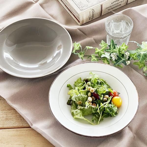 大皿 おしゃれ 深皿 美濃焼 サラダボウル ブラウンエッヂ チャコール22 0cm深口リムプレート Ks 1748 Tei おしゃれ食器の通販m Home Style 通販 Yahoo ショッピング