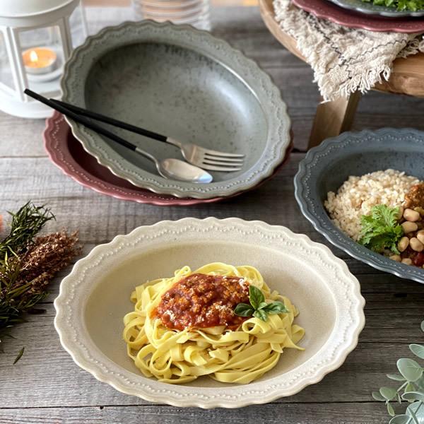 カレー皿 パスタ皿 おしゃれ 美濃焼 深皿 ボウル レリーフ24 2cmベーカー Np 47 Tei おしゃれ食器の通販m Home Style 通販 Yahoo ショッピング