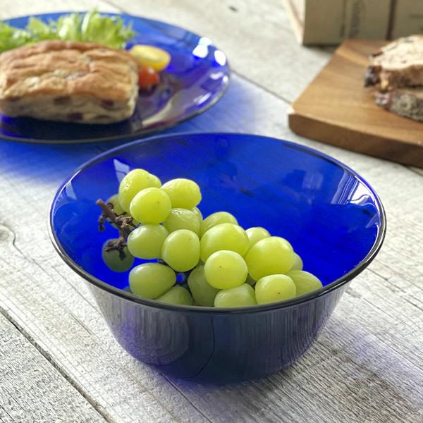 食器 おしゃれ 大鉢 17.0cm サファイアボウル 強化ガラス レンジ対応