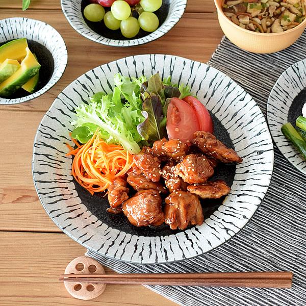 食器 おしゃれ 皿 パスタ皿 黒潮8.0皿 大皿 美濃焼 プレート 丸 食器 おしゃれ 皿 パスタ皿 黒潮8.0皿 大皿 美濃焼 プレート 丸
