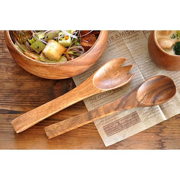 カトラリー スプーン おしゃれ 木製 アカシアフォーク スプーンセット