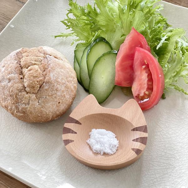 食器 おしゃれ 皿 小皿 Mioまめざら（フェイス） 木製 ネコ ねこ 猫 