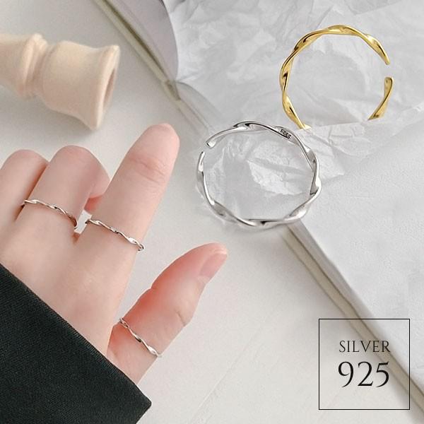 指輪 リング シルバー925 ツイスト オープン 細 かわいい 華奢 シンプル 控えめ オフィス 代 30代 40代 プチプラ Kgf0503 Mhsマーケット 通販 Yahoo ショッピング