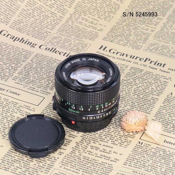 保証付 】【中古】 オールドレンズ Canon New FD 50mm f1.4