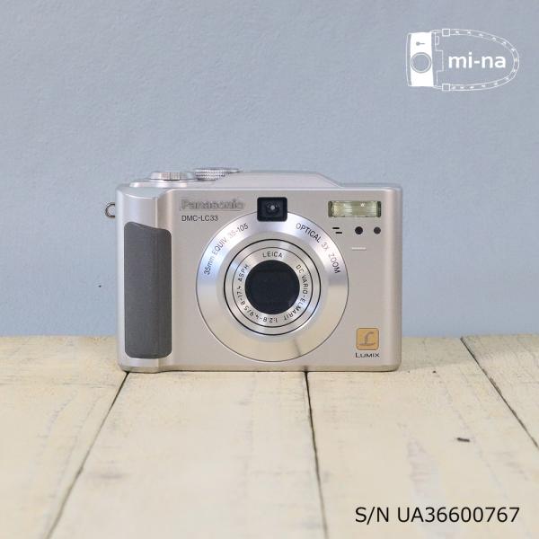 【中古】[作動確認済　返品保証]　Panasonic LUMIX DMC-LC33 S/N UA36600767 デジタルカメラ CCDカメラ