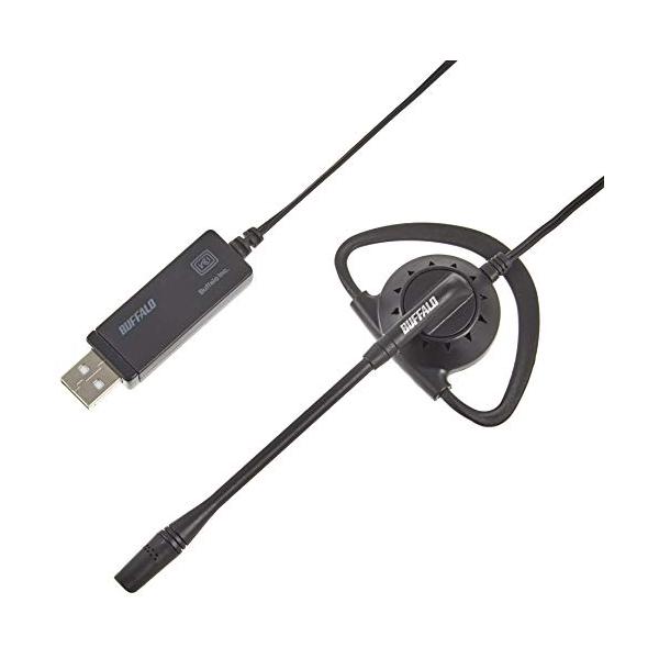 他サイト： バッファロー BUFFALO 片耳イヤフック式ヘッドセット USB接続の商品画像