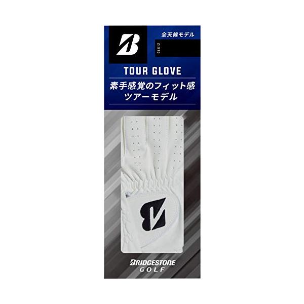 他サイト： BRIDGESTONE(ブリヂストン) ゴルフグローブ TOUR GLOVE GLG12 メンズ ホワイト 19cmの商品画像