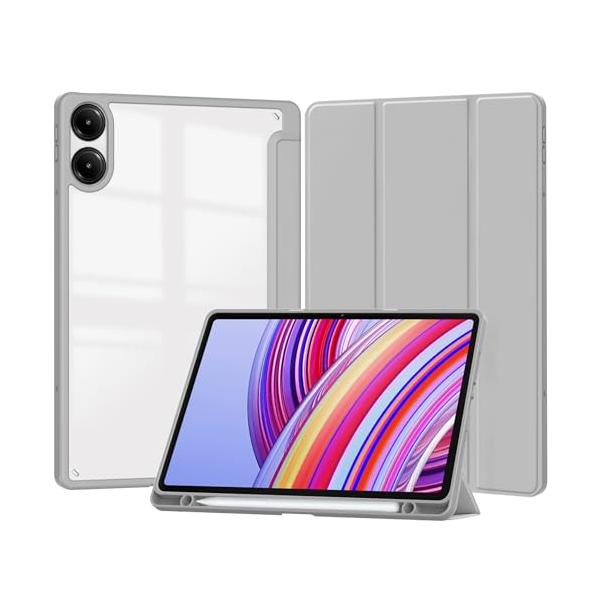 Xiaomi POCO Pad 12.1インチ用 ケース 背面クリア 透明 Xiaomi Redmi Pad Pro 12.1インチ 対応 カバ