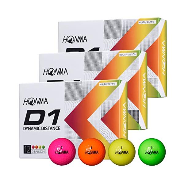 他サイト： 3ダースセット ホンマ ゴルフ ボール D1 D-1 BT2201 まとめ買い 2ピース ソフト アイオノマー 飛び系 飛距離 ディスタンス ゴの商品画像