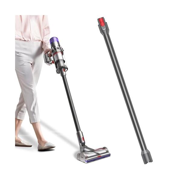ダイソン 掃除機用延?ロングパイプ V12 Detect Slim/Digital Slim V10 SV18 SV46 部品 グレー