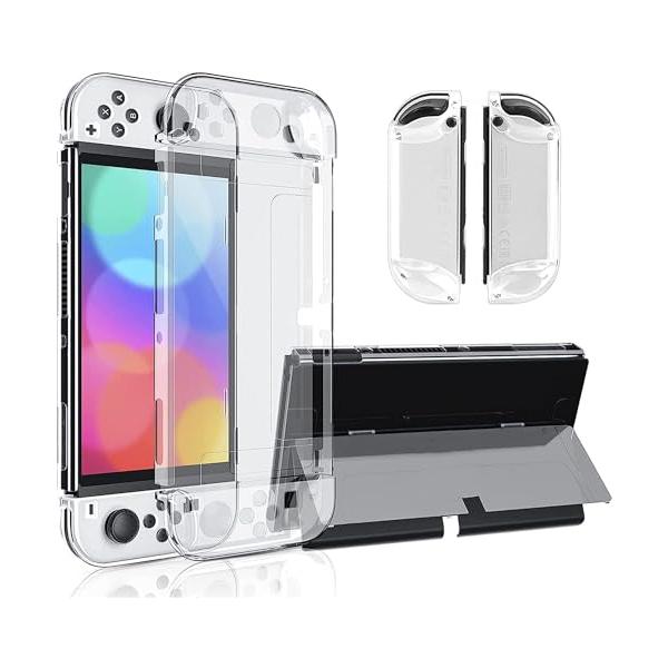 Elnicec switch 有機el カバー2026最新型改良 switch oled カバー クリア TPU Joy-Con(L)/(R)