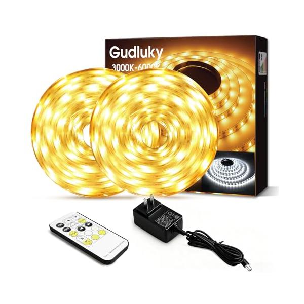 LEDテープライト led 10m 12V 電球色・昼白色・昼光色 明るさ調整 間接照明 2025年進化 ・10メートル・1200個LED・光減