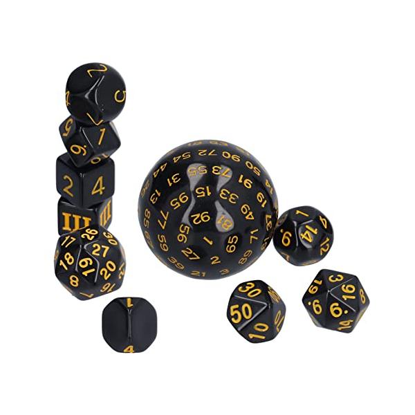 デポー 希少 GAMESCIENCE 100面ダイス 黒 ブラック D100 6280