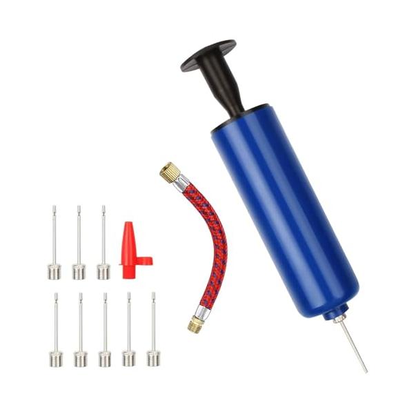 他サイト： ボールポンプ 空気入れ ボールポンプキット ハンドポンプ スイムインフレータブルポンプ 軽量 小型 収納便利 サッカー バスケットボール バレーの商品画像