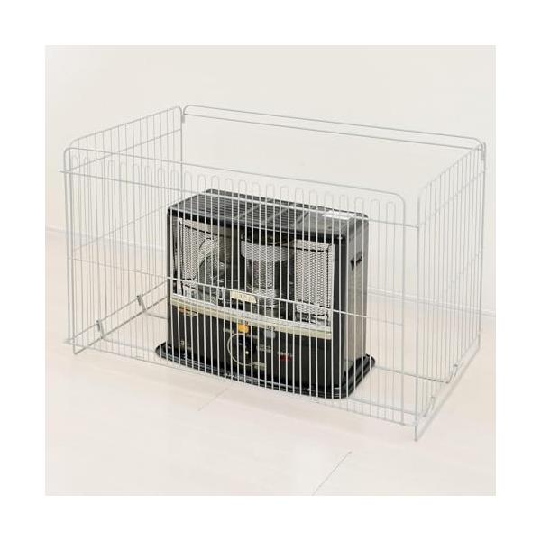 三面式(幅105)ライトグレー/幅105×奥行67×高さ67.5cm/DSG3-100(LGY)・Color:ライトグレーStyle:三面式(幅105)・パッケージ個数:1・すぐに使えるストーブガード工具を使わずにかんたんに組み立てられるの...